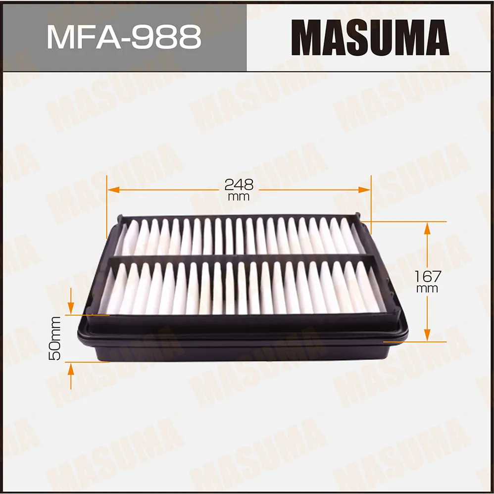 Фильтр воздушный HONDA ODYSSEY MASUMA MFA-988