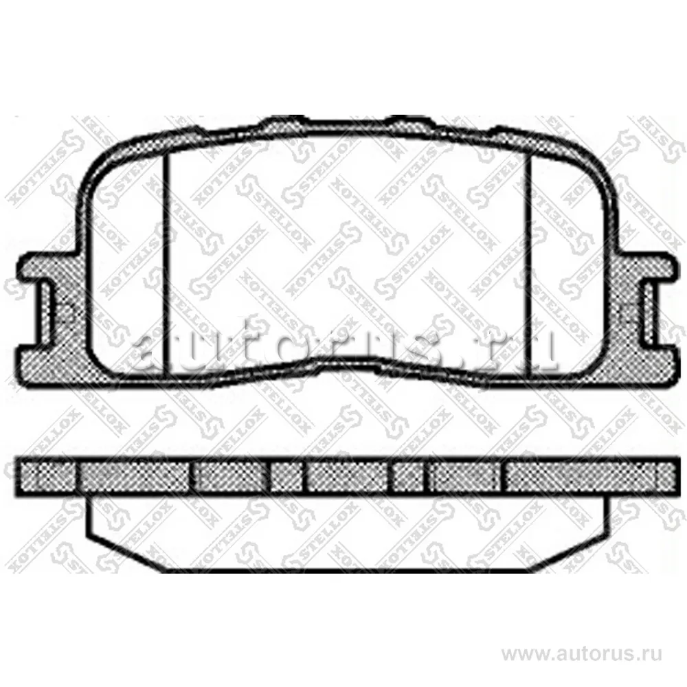 Колодки дисковые з. Toyota Highlander/Camry 01> STELLOX 865 000-SX
