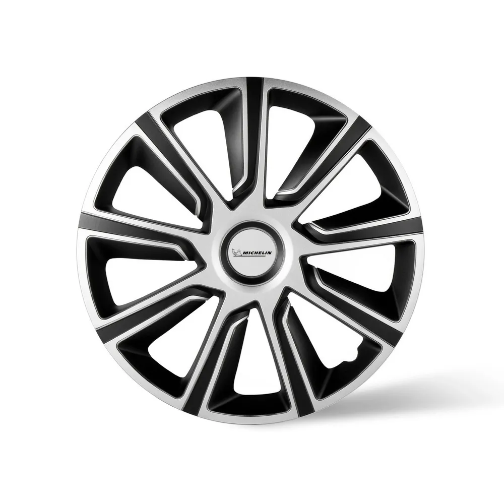 Колпаки колесные MICHELIN 15, 49 Верон, цвет: серебристо-черный, 4 шт. Michelin 300722 Michelin 300722