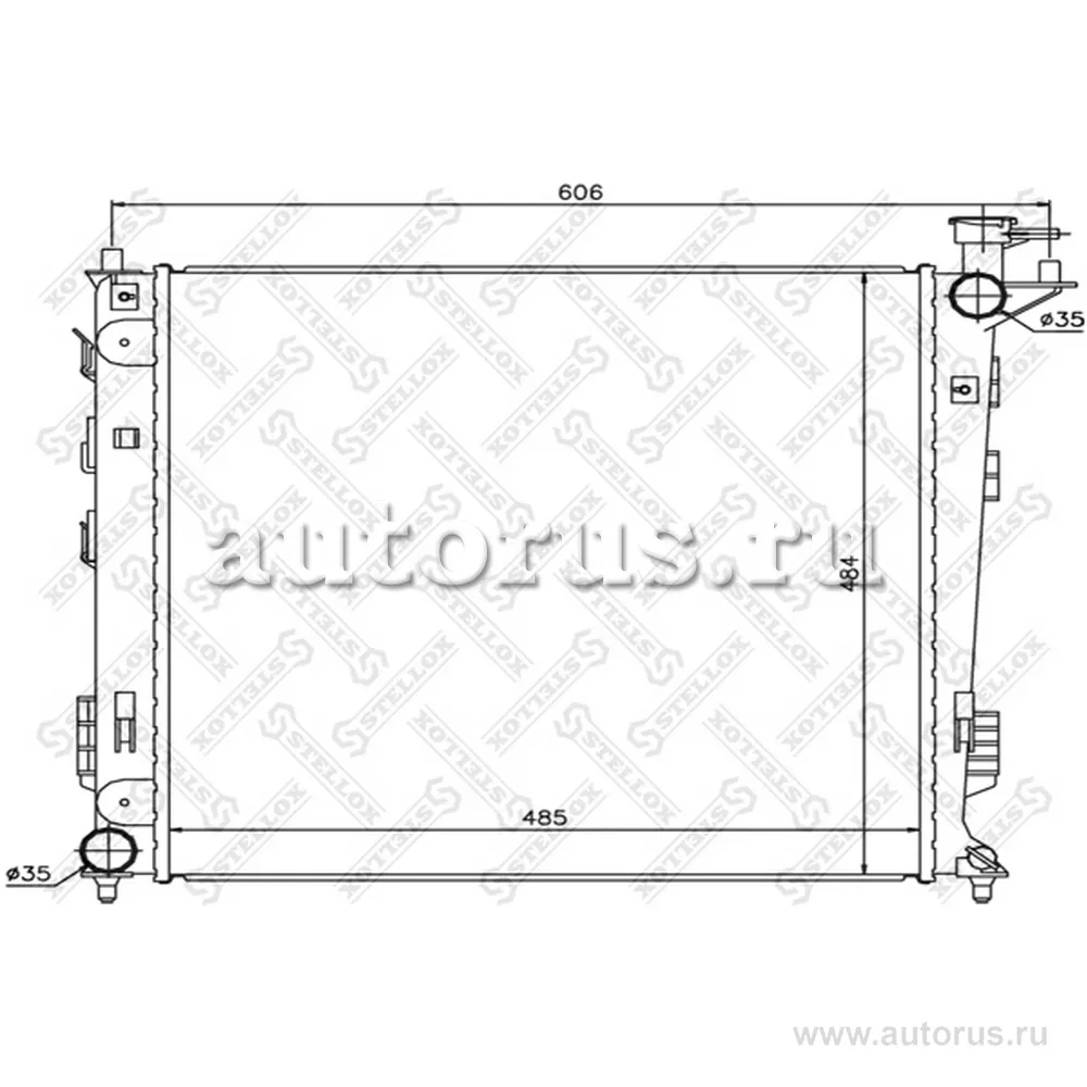 Радиатор сист. охлажд. МКППKIA Sportage STELLOX 1026618_SX