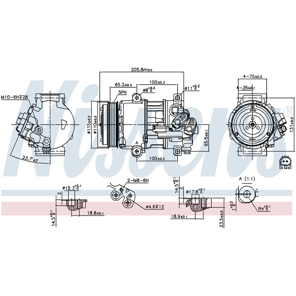 Компрессор кондиционера NISSENS 89479
