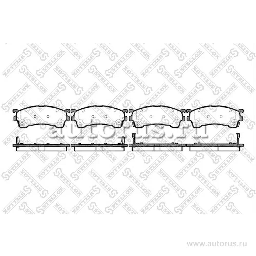 Колодки дисковые п. Mazda 626 1.8-2.5/2.0D/Xe STELLOX 426 004-SX
