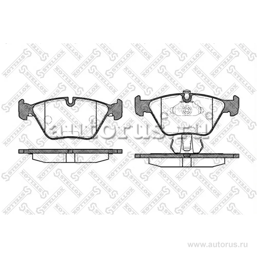 Колодки дисковые п. BMW E39 2.0i-3.5i/2.5TDi/3.0D STELLOX 281 025B-SX