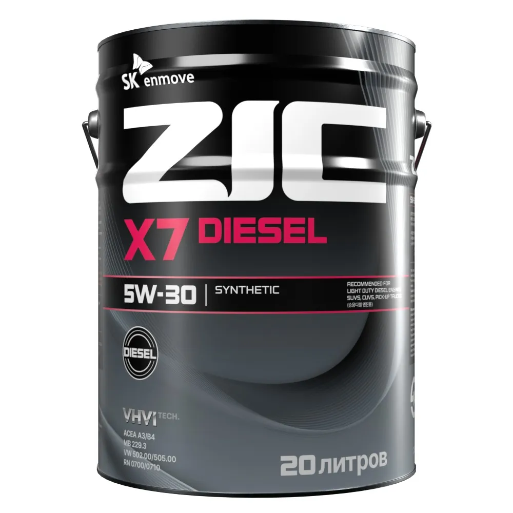 Масло моторное ZIC X7 Diesel 5W-30 синтетическое 20 л 192610