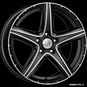 Диск литой R17 7.5J 5x114.3/67.1 ET47 КИК Барракуда алмаз черный 14558