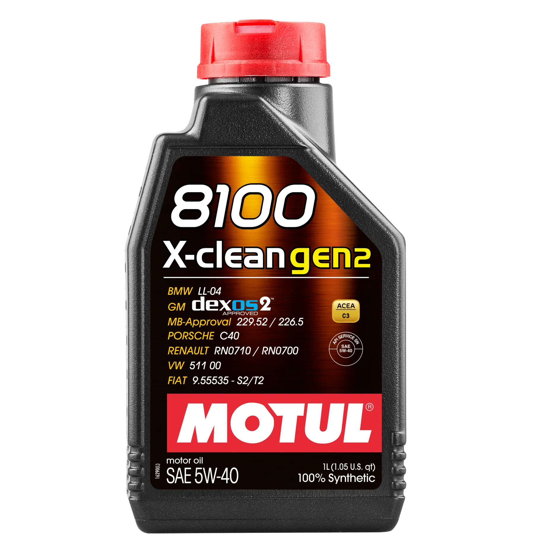 Масло моторное Motul 8100 X-CLEAN GEN2 5W-40 синтетическое 1 л 109761