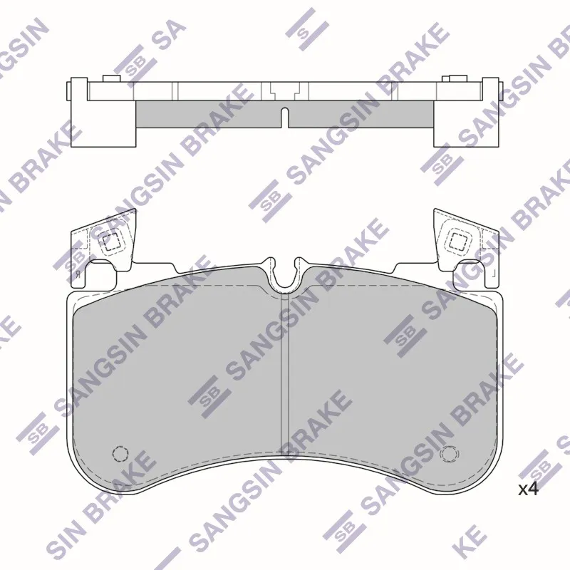 Колодки тормозные LAND ROVER DISCOVERY/RANGE ROVER 12- передн. SP4351