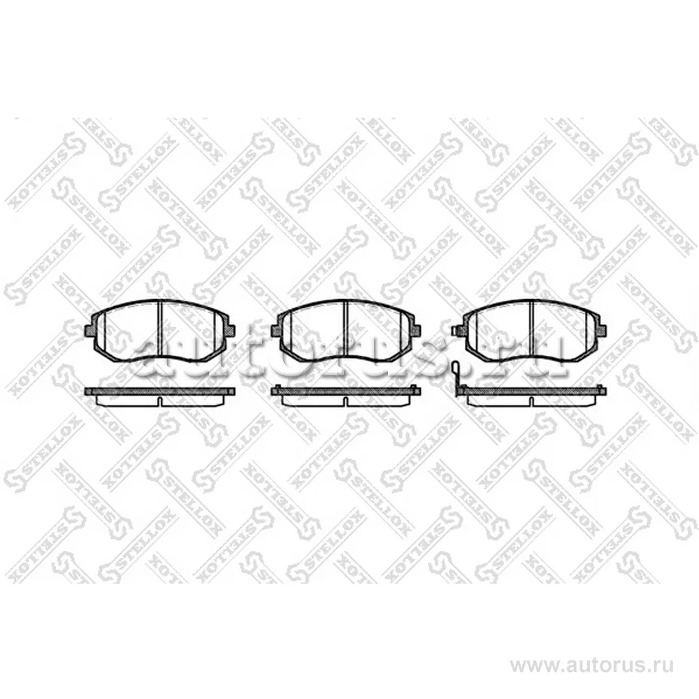 Колодки дисковые п. Subaru Lagacy IV/Ou STELLOX 962011L_SX