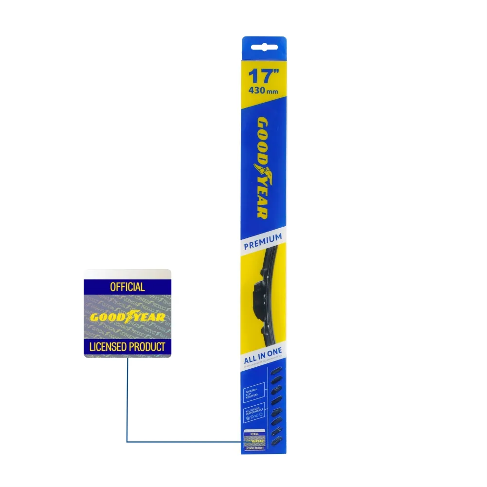 Щетка стеклоочистителя 430 мм бескаркасная 1 шт Goodyear PREMIUM GY000437