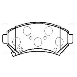 Тормозные колодки CTR CKG-22