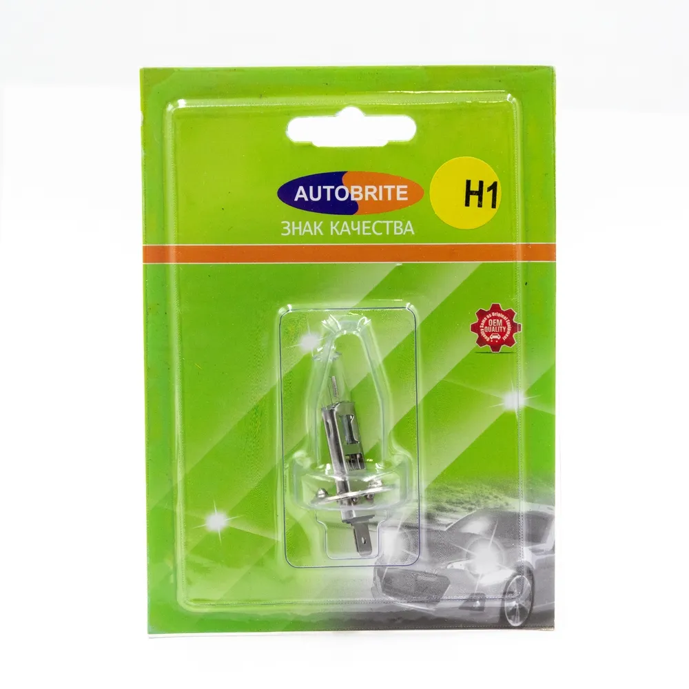 Лампа 12V H1 55W PK22s AUTOBRITE 1 шт. блистер A10001BC