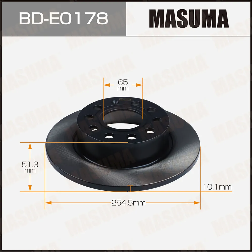 Диск тормозной MASUMA BDE0178