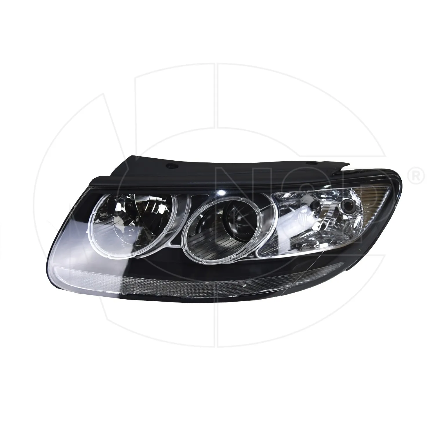 Фара левая HYUNDAI Santa Fe II (05-10) (хром)