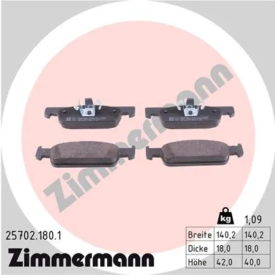 SBB Renault, Dacia ZIMMERMANN 25702.180.1