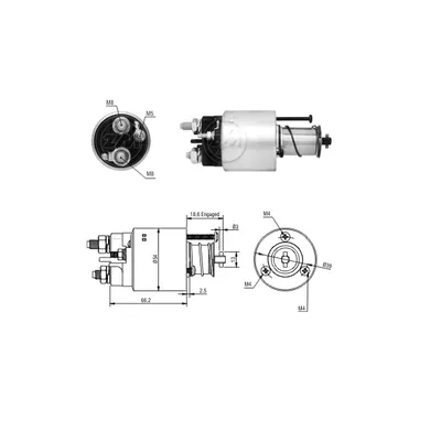 Реле втягивающее PEUGEOT 406/407 ZM1496 ERA ZM1496