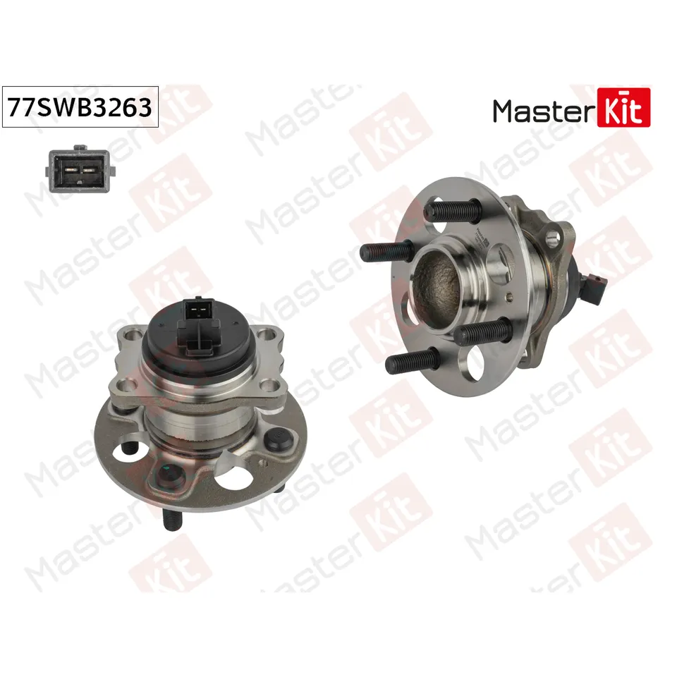 Ступица в сборе с подшипником зад. MASTERKIT 77SWB3263