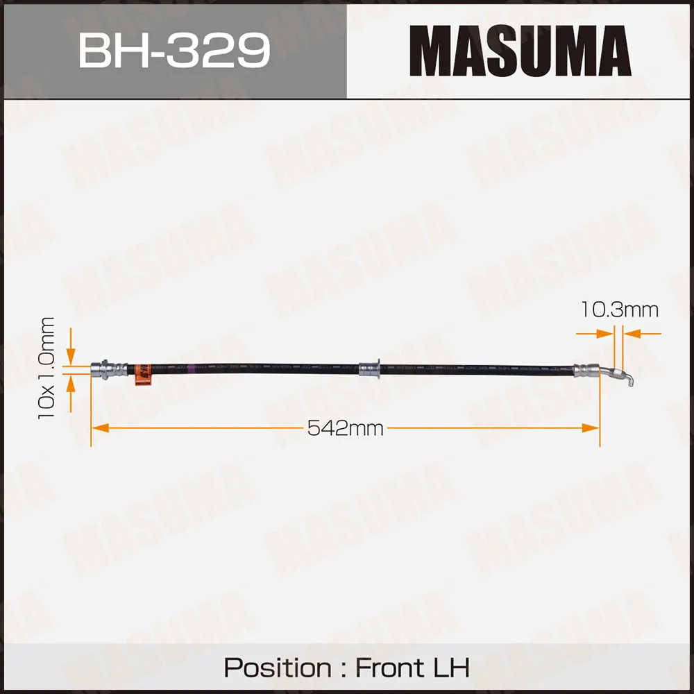 Шланг тормозной передний L TOYOTA CAMRY MASUMA BH-329