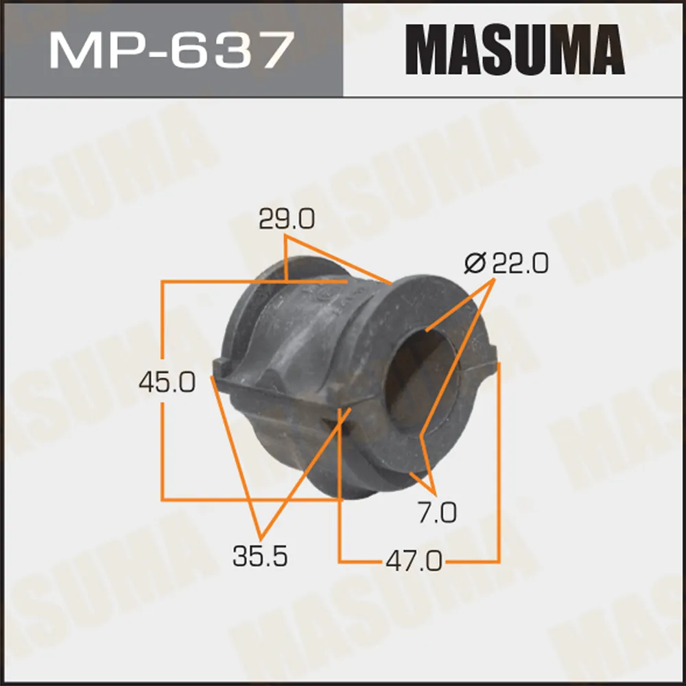 Втулка стабилизатора NISSAN ALMERA TINO MASUMA MP-637