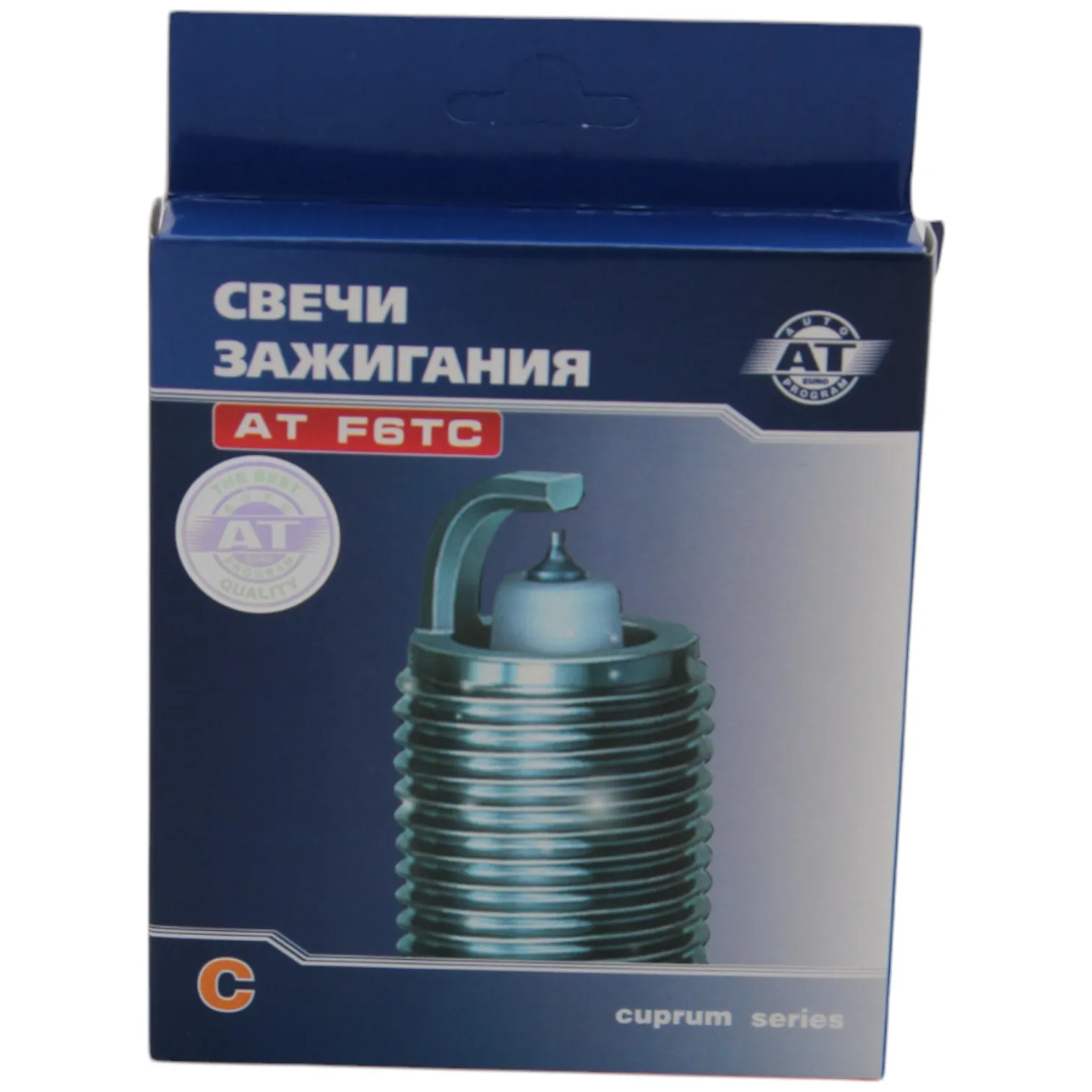 Свеча зажигания (c) VAZ 2101/2102 82-, 2103/2106 87- , 2105/2104/2107 92-; MOSKVICH 412 67-, Auto Technologies Group AT F6TC