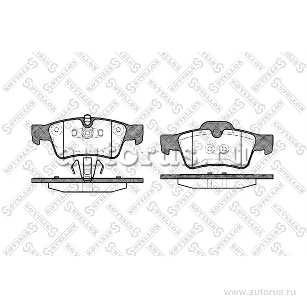 Колодки дисковые з. MB C219/W164/W251 04> STELLOX 002 017-SX