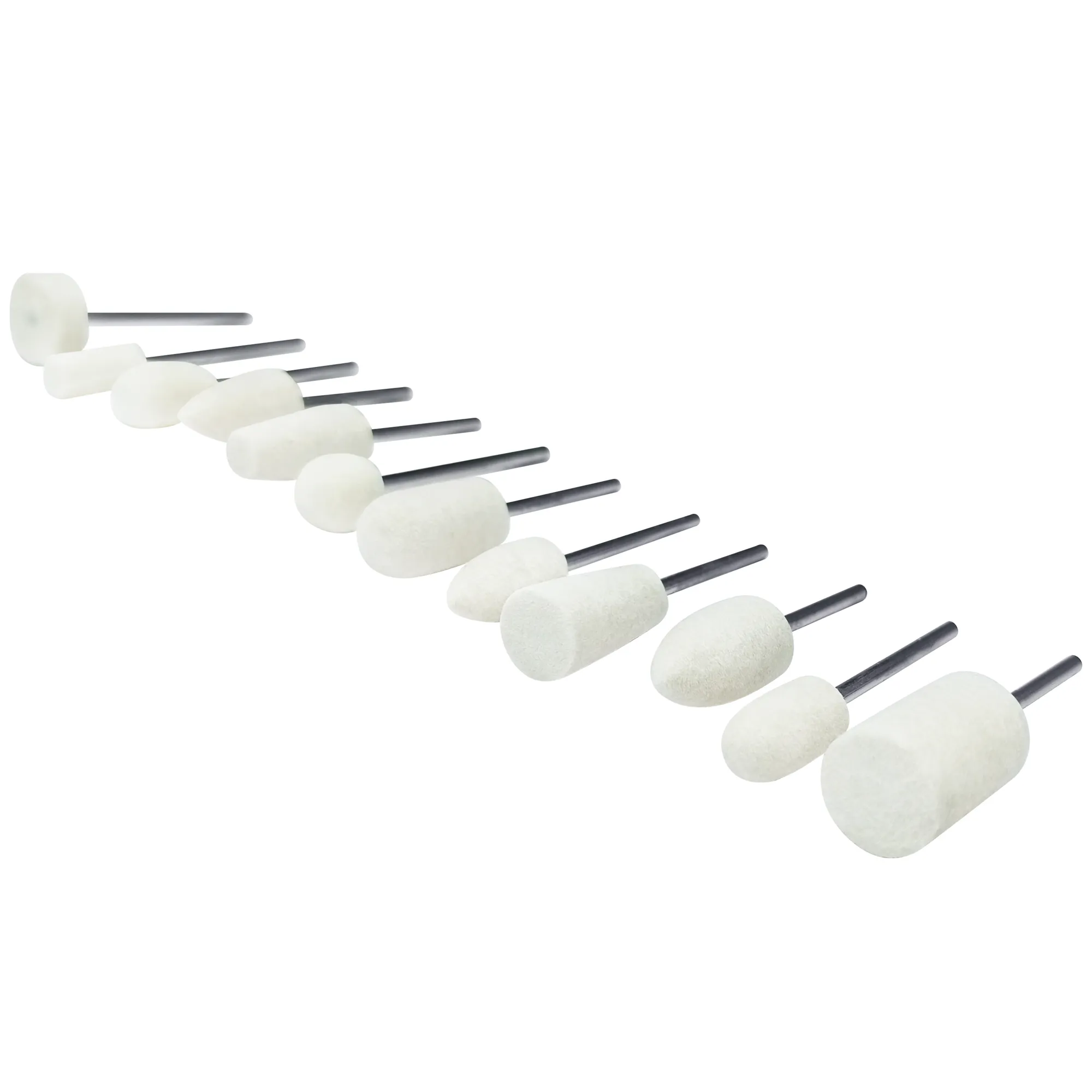 Набор насадок полировальных для гравера 12 шт. VertexTools 0987-1-12