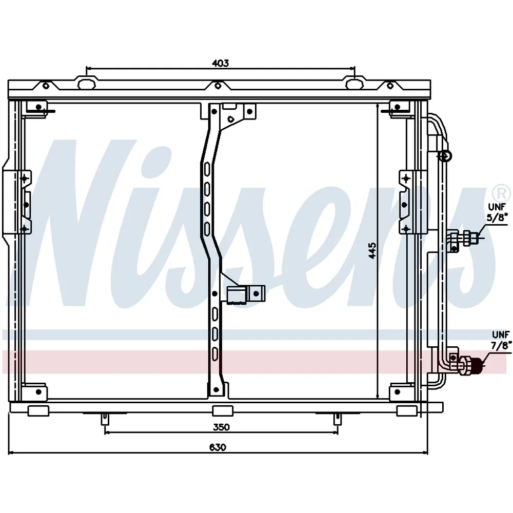Конденсатор кондиционера для MB W140 NISSENS 94330