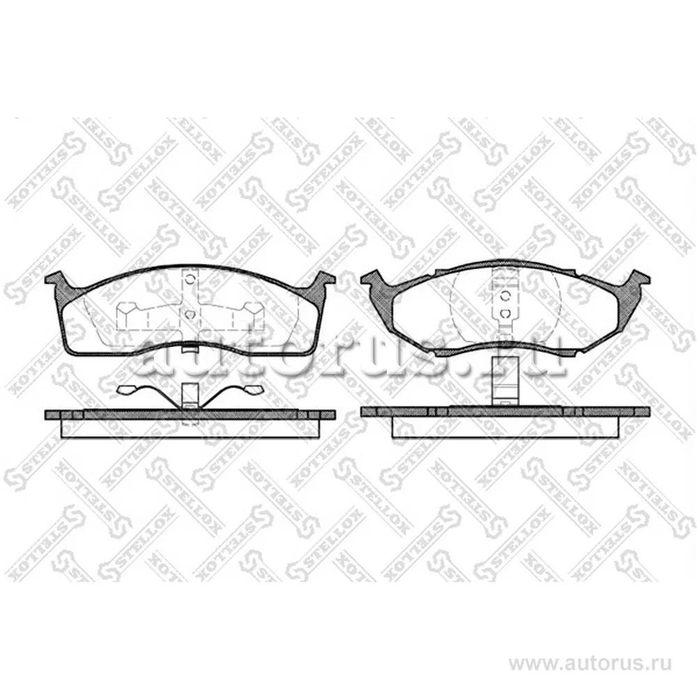 Колодки дисковые п. с антискр. пл. Chrysler Vision 3.5 93-94/Neon STELLOX 458 020B-SX