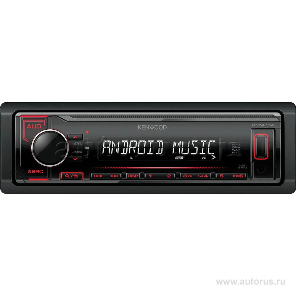 Автомагнитола KENWOOD KMM-104RY, 4x50вт, USB