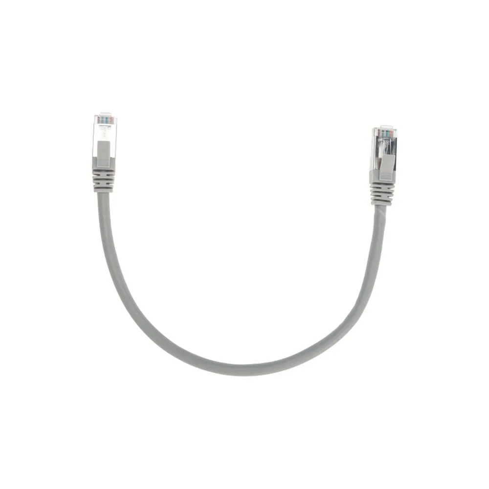 Патч-корд F/UTP CAT 6, RJ45-RJ45, 26AWG, LSZH, серый, 0.3м REXANT 02-0210-03