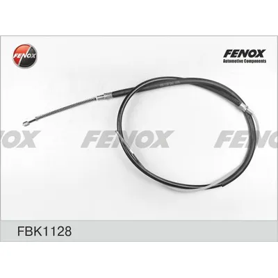 Трос стояночного тормоза VW GOLF 83-90 C ДВУХ СТОРОН, БАРАБ. МЕХ. x 1748/10 FENOX FBK1128