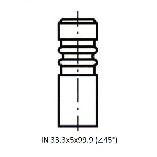 КЛАПАН ДВС IN FIAT 500 II, DOBLO, FIORINO, GRANDE PUNTO, IDEA, LINEA, PANDA II-I ZIKMAR Z17575R