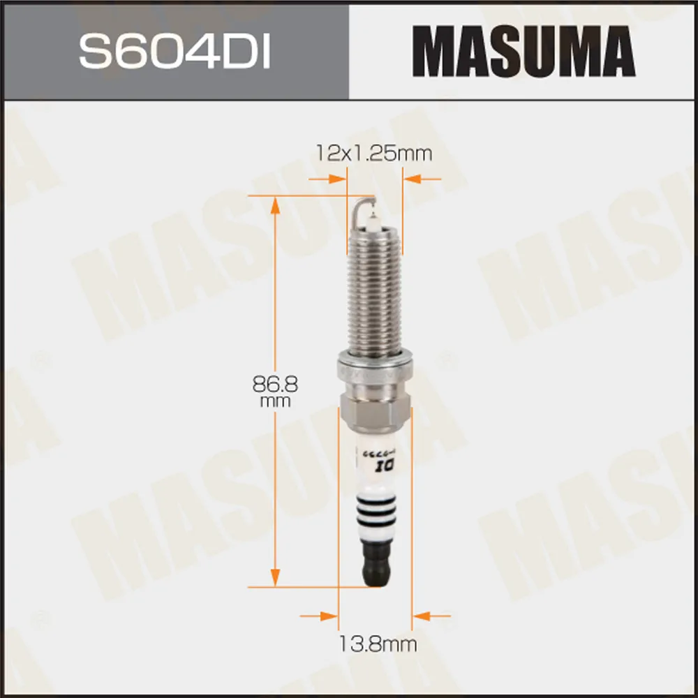 Свеча зажигания DOUBLE IRIDIUM DOUBLE IRIDIUM (DILKAR7D11H) MASUMA S604DI