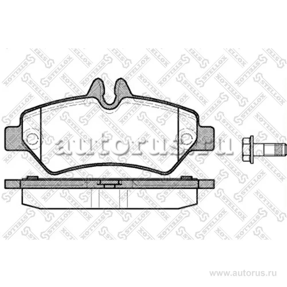 Колодки дисковые задн. MB Sprinter 209CDi-324CDi, VW Crafter 30/35 STELLOX 1257 000-SX