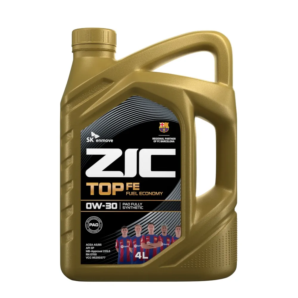 Масло моторное ZIC TOP FE 0W-30 синтетическое 4 л 162680