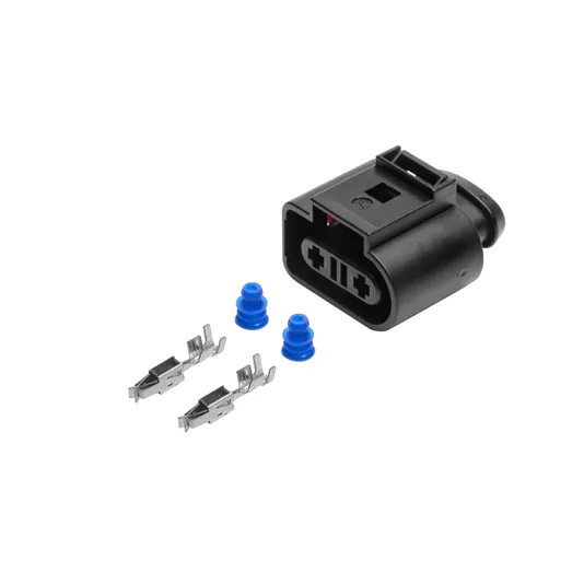 Разъем 1K0973202 (2pin) 2 контакта расширительного бачка с датчиком уровня для Audi, Seat, Skoda, Volkswagen.