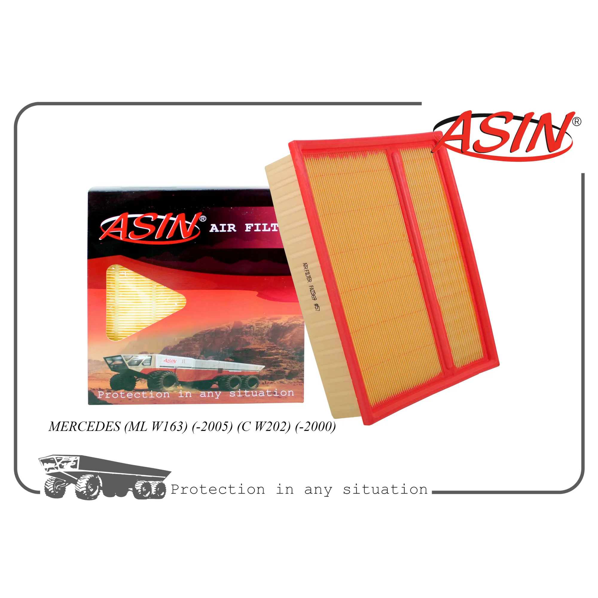 Фильтр воздушный A 604 094 13 04/ASIN.FA2369 ASIN ASINFA2369