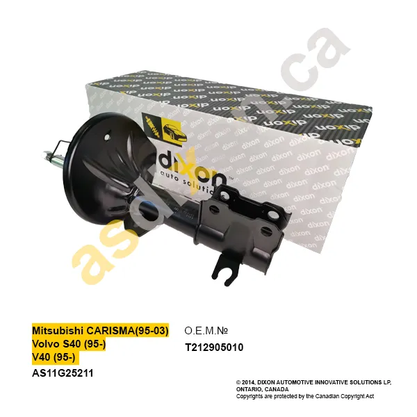 Амортизатор передний левый Chery M11 (A3) M112905010 a.s.dixon A.S.DIXON AS11G25211
