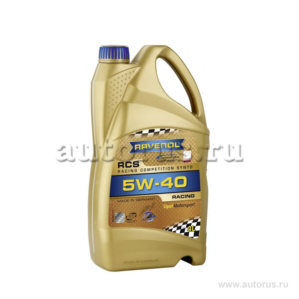 Моторное масло RAVENOL RCS Racing Competition Synto SAE 5W-40 (4л)