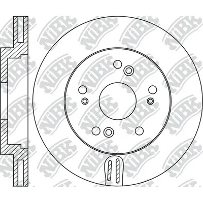 Диск тормозной передний HONDA ACCORD 12- NIBK RN1418