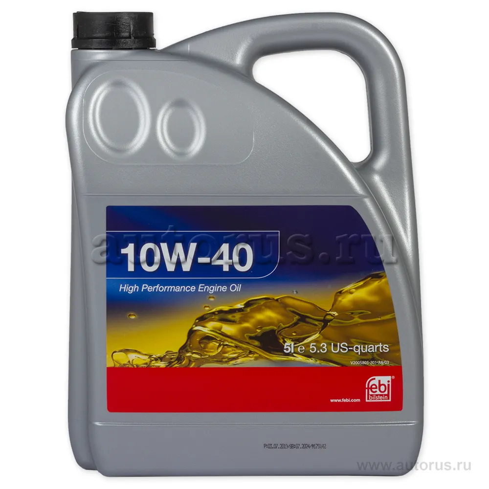 Масло моторное FEBI High Performanse Engine Oil 10W-40 полусинтетическое 5 л 32933