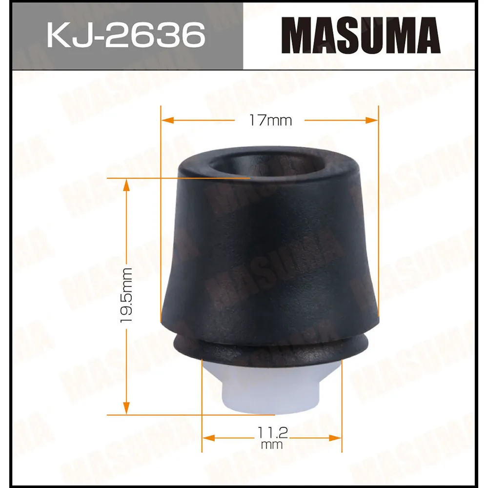 Клипса автомобильная уп.50 MASUMA KJ-2636