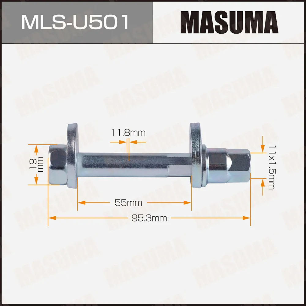 Болт эксцентрик MASUMA комплект. Ford MASUMA MLSU501