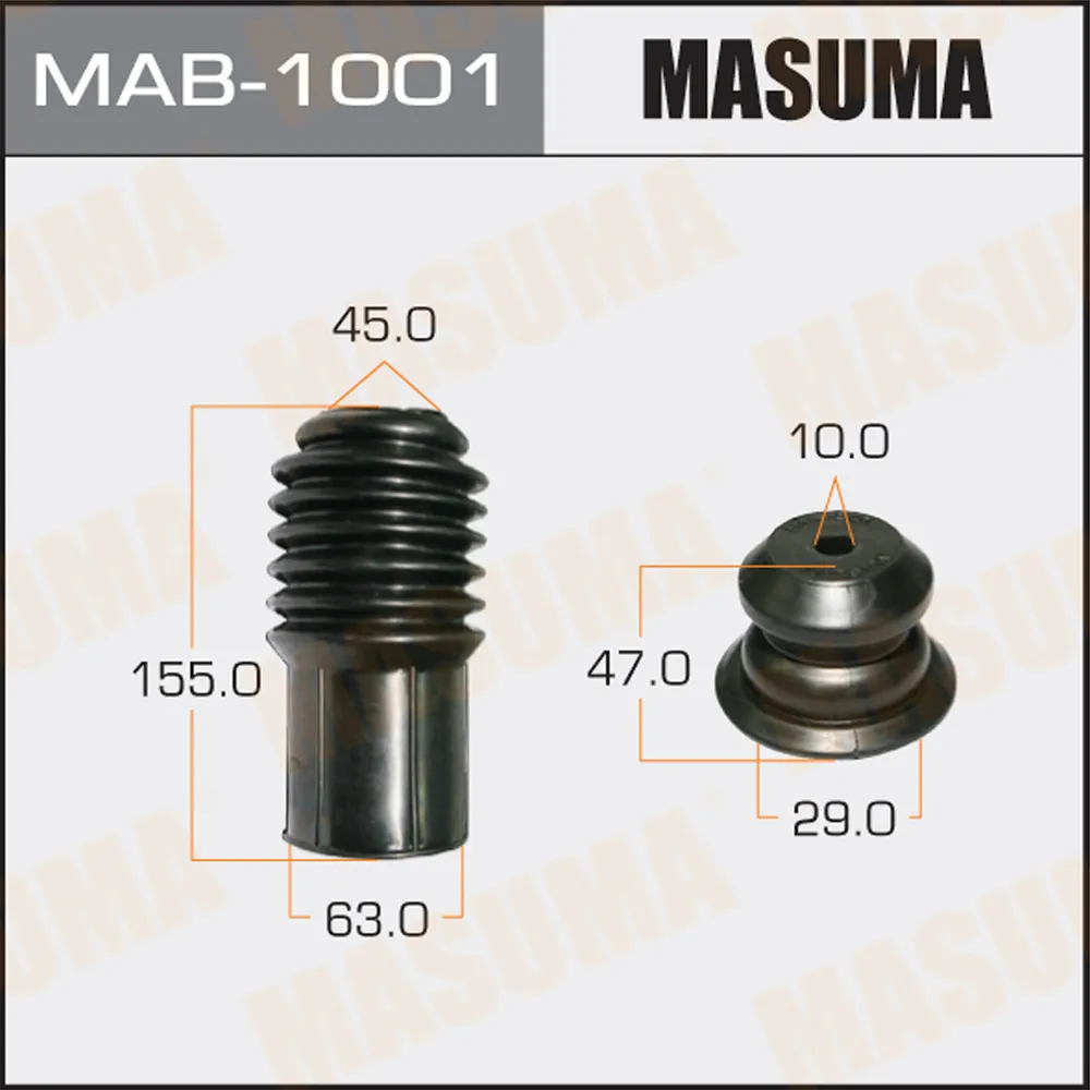Пыльник амортизатора унив. отбойник D10. H47 MASUMA MAB1001