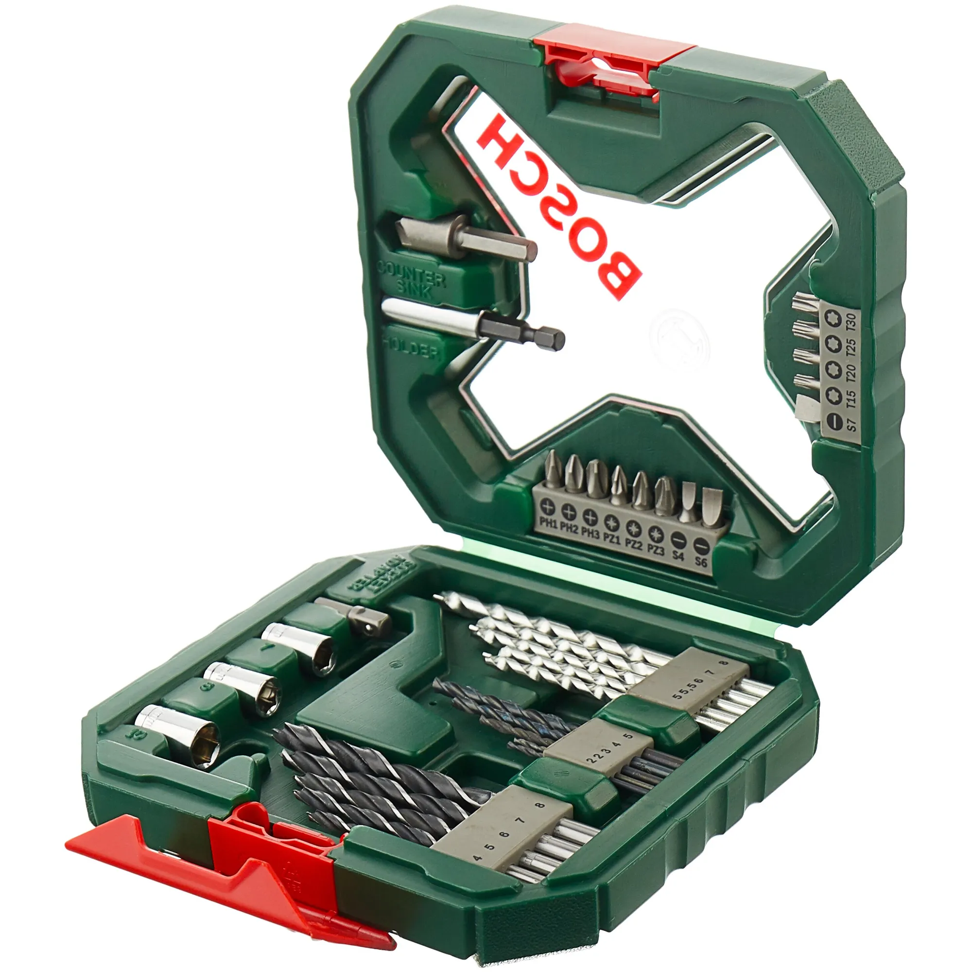 Набор сверл и оснастки 34 предмета X-Line BOSCH BOSCH 2607010608