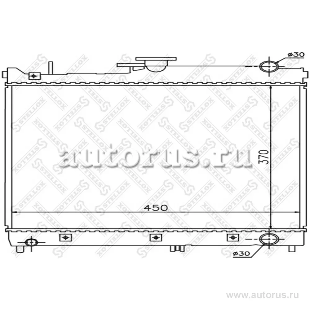 Радиатор системы охлаждения МКПП Suzuki Jimny 1.3i 16V 98> STELLOX 10-26249-SX