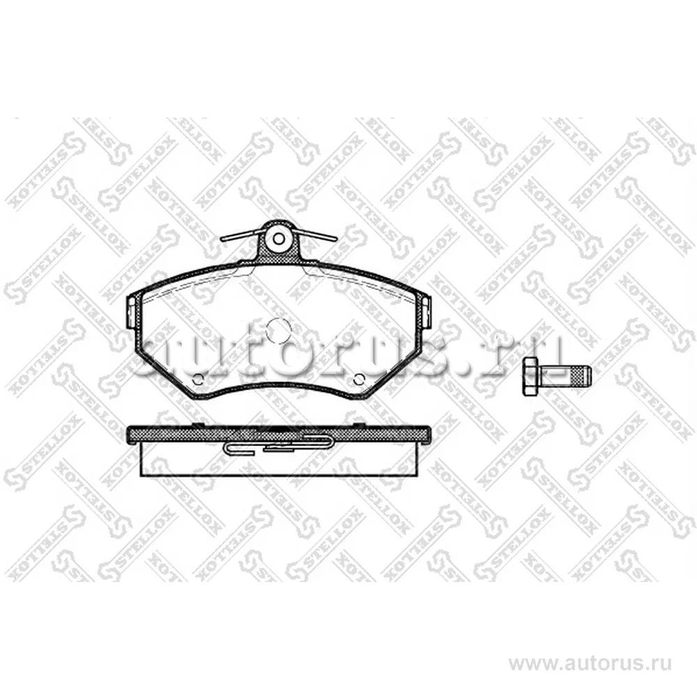 Колодки дисковые п. VW Passat 1.6-2.3/1.9TD 96-00,Audi A4 1.6/1.8/ STELLOX 642 010B-SX