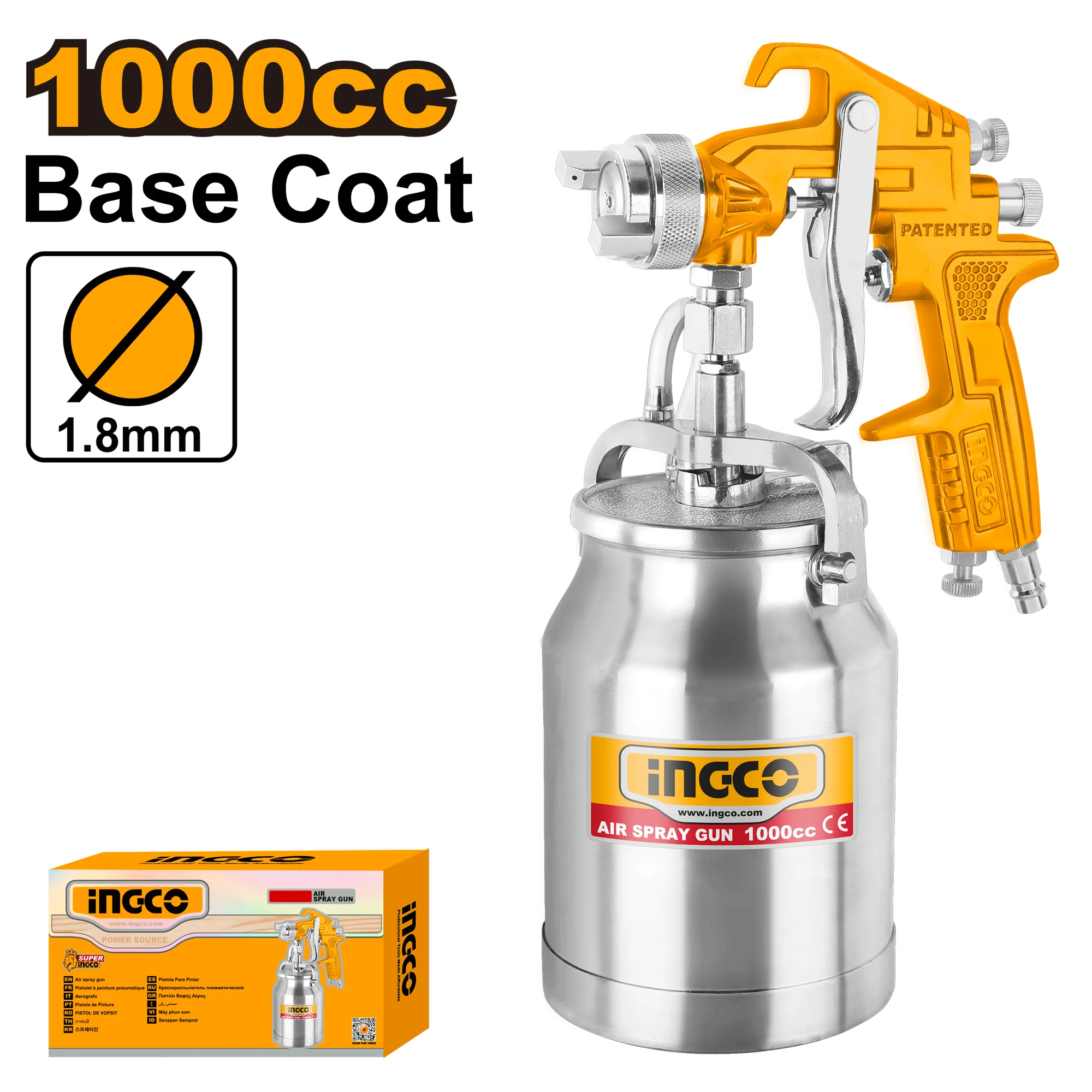 Краскопульт пневматический INGCO ASG3102
