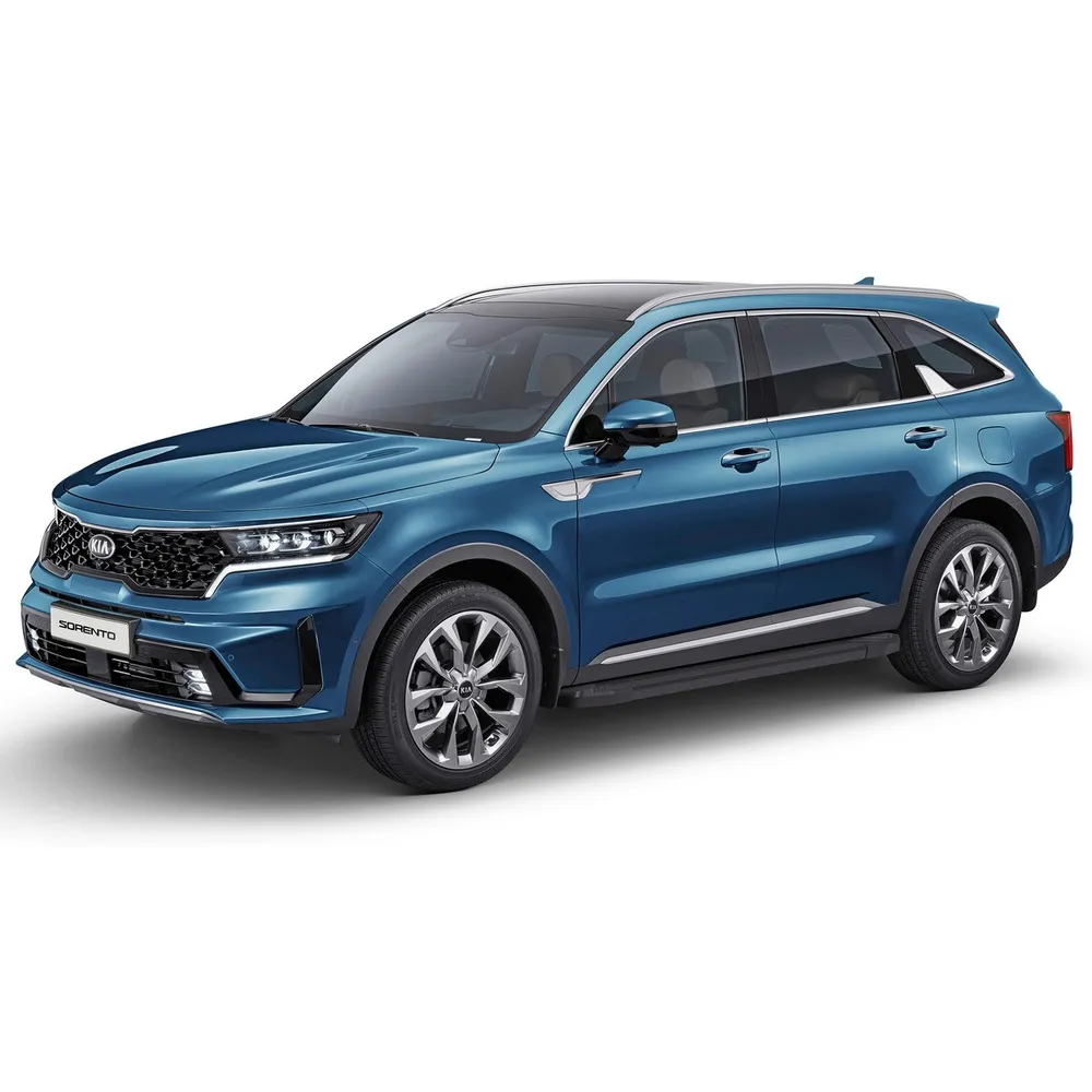 Порог-площадка Black F180ALB + комплект крепежа, RIVAL, Kia Sorento 2020- RIVAL F180ALB.2806.1