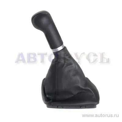 Ручка КПП с чехлом ВАЗ 2170-72 Приора с 2011 г. модель СФЕРА кожзам черная AutoBra 2141-Ч