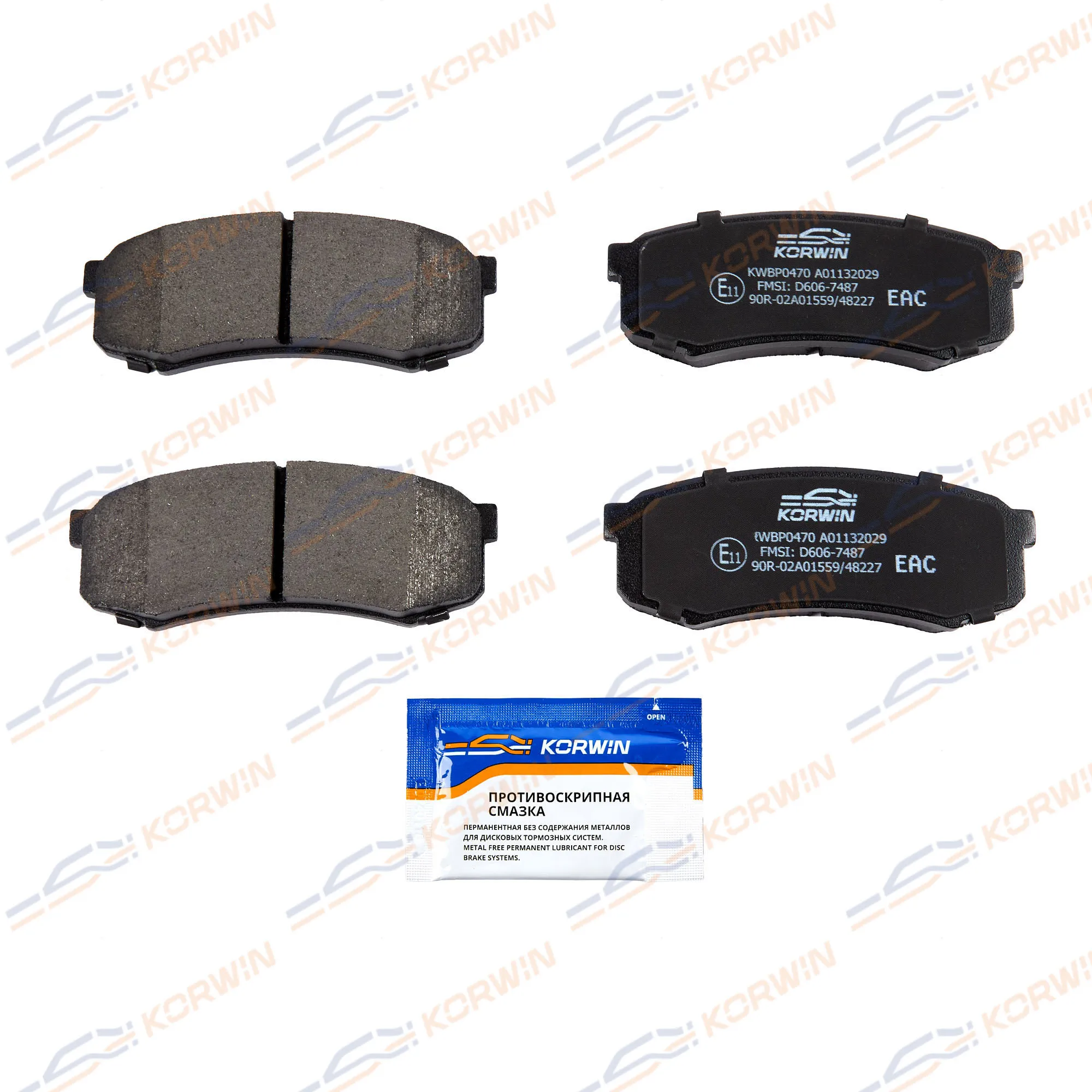 Колодки тормозные зад. Mitsubishi Pajero 06-/Toyota LC Prado (J120/J150) 02- KORWIN KWBP0470